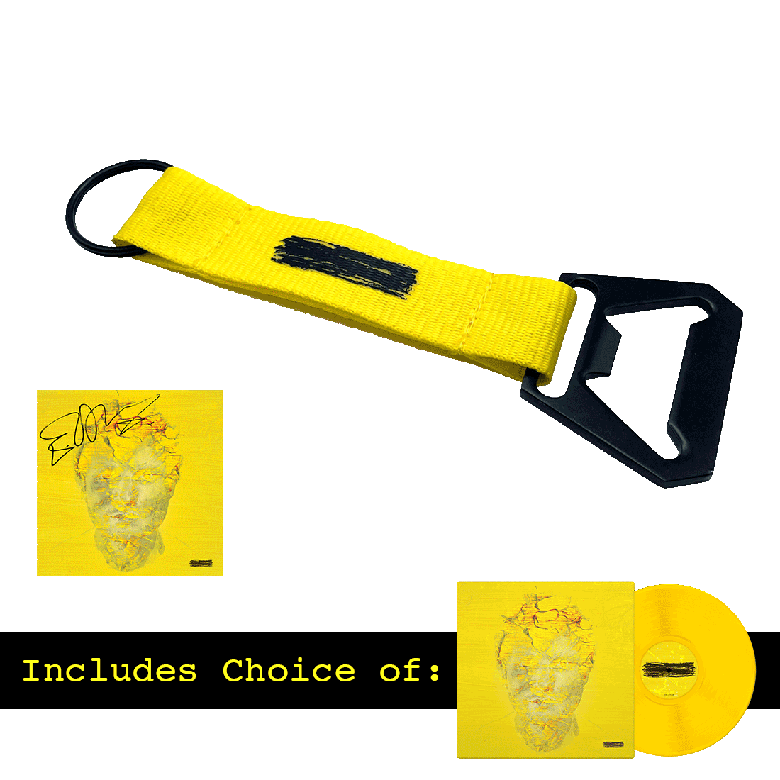 Bottle Opener Keyring + Album Bundle (Signed) Ed Sheeran